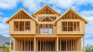 casa en construccion con estructuras visibles