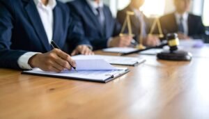 Quiénes Son Hernández Contreras Martínez & Fitch Abogados y Qué Servicios Ofrecen 3 equipo de abogados en una reunion profesional