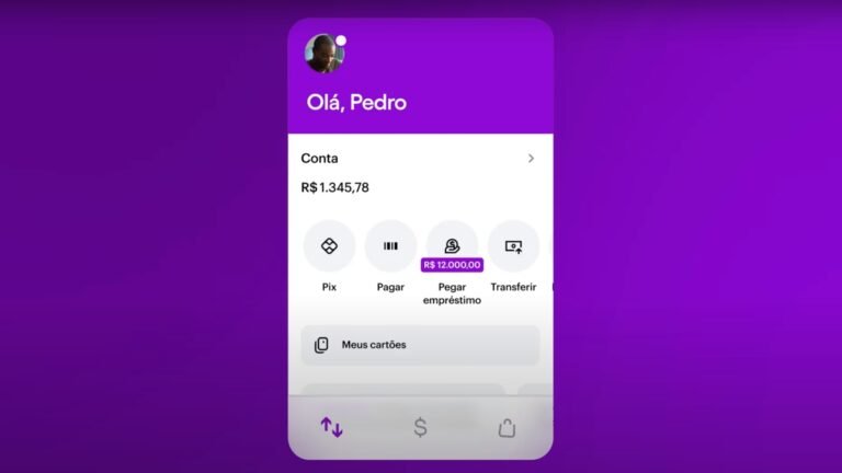 interfaz app movil nu transferencia bancaria