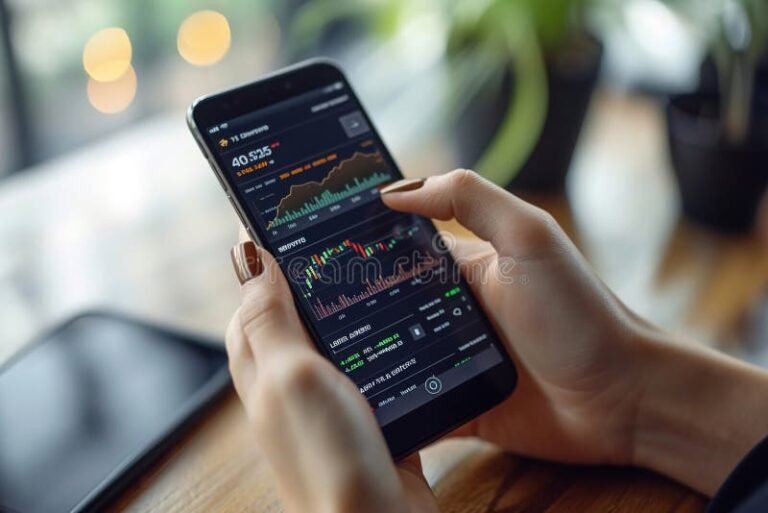 manos usando telefono con app de monedero