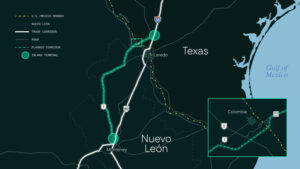 mapa ruta carretera monterrey san antonio texas