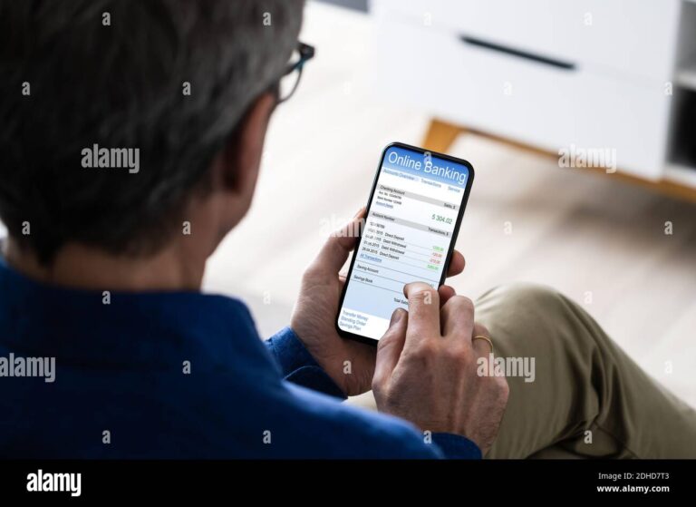 Cómo Saber Cuándo Te Depositan La Devolución De Impuestos 2 persona revisando estado de cuenta bancario digital