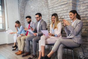 solicitud de empleo en oficina moderna